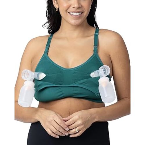 Kindred Bravely Sublime Sports Pumping Bra Hands Free | All-in-One Nursing Bras for Breastfeeding and Pumping