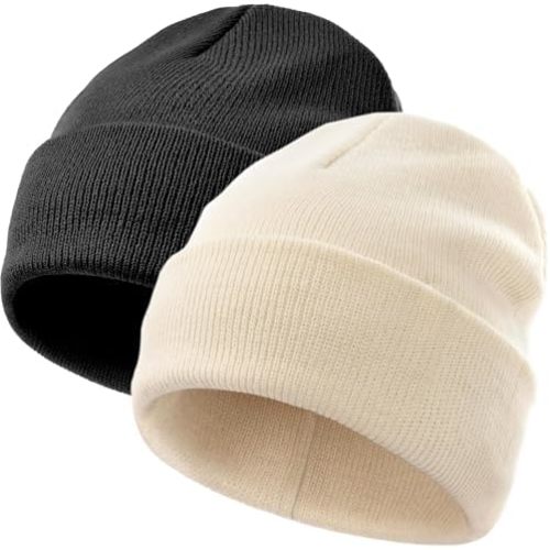 vidsel 100% Cotton Toddler Beanie Hats for Baby Boys Girls Kids Infant Winter Hat Soft Warm Knit Cuffed Caps