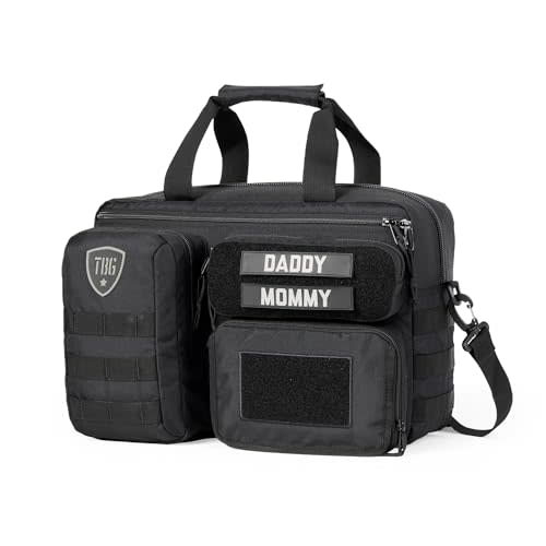 Tactical Baby Gear 4th Gen Tactical Diaper Bag for Dads w/Included Changing Mat, Stroller Straps