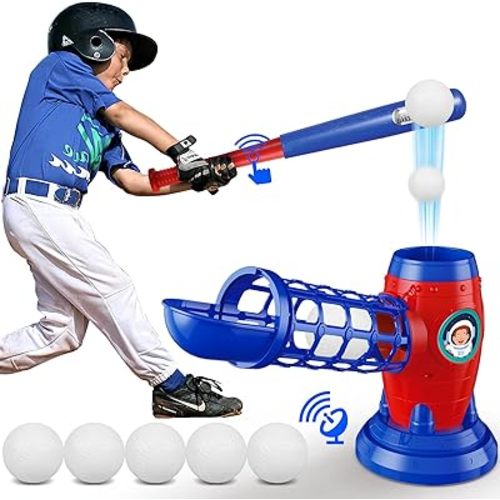 T Ball Sets for Kids 5-8,Tee Ball Set with Plastic Baseball Bat,Toddler Baseball Game Sports & Outdoors Toys, Baseball Training Equipment for Youth 3-5, Tball Set Gifts for Boys Girls 8-12