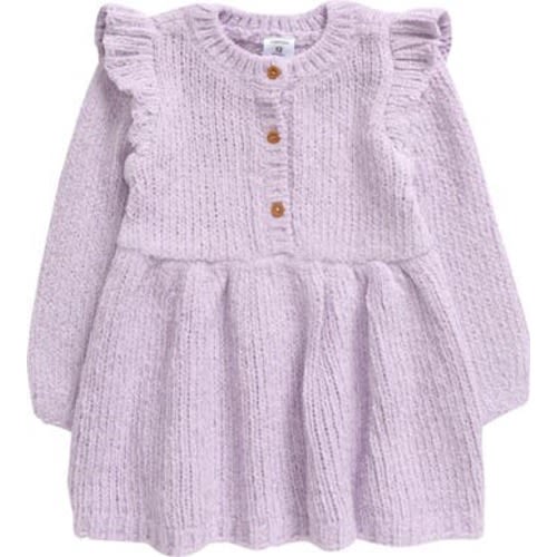 Cozy Sparkle Long Sleeve Knit Dress, 24M