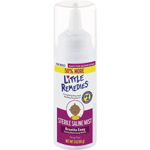Little Remedies Sterile Saline Nasal Mist, Safe for Newborns, 3 oz