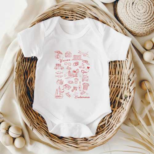 Greece Collage Greek Baby Bodysuit Greek Baby Shower Gift Old Money Aesthetic New Mom Gift Paris Theme Newborn Gift Pregnancy Announcement