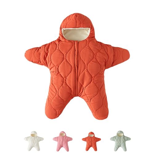 Generic Baby Starfish Onesie, Newborn Winter Jumpsuit, Unisex Sleeping Bag, Thick Cotton Down