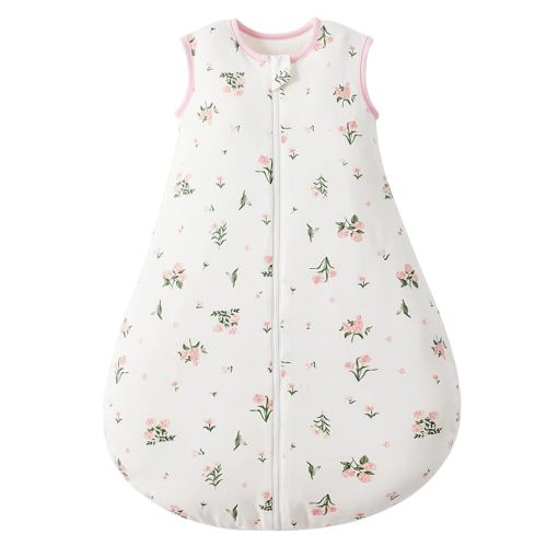 Duomiaomiao 1.5 TOG Baby Sleep Sack 100% Cotton Four Season Baby Wearable Blanket, Breathable Comfy Toddler Sleeping Sack