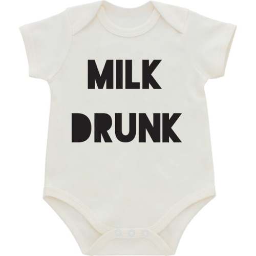 Milk Drunk Cotton Baby Onesie - Emerson and Friends | Maisonette