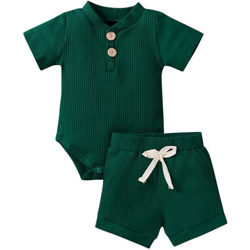 Baby Boy Clothes 0 3 6 9 12 18 Months Romper Shorts Set