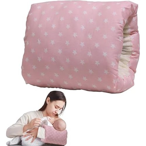 Cozy Cradle Pillow, Cozy Cradle Arm Pillow for Feeding Baby, Baby Nursing Pillow Head Support Pillow for Breastfeeding(Pink)