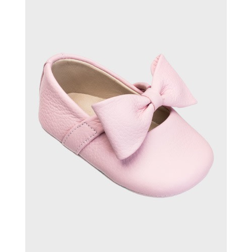 Girl's Leather Ballet Flat w/ Bow