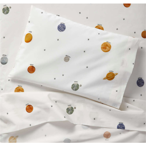 Stay Cool Outer Orbit Organic Cotton Toddler Sheet Set
