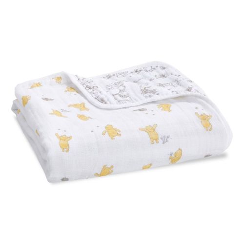 Aden + Anais Essentials Disney Baby Swaddle Reversible Blanket - Winnie Friends Dandelions