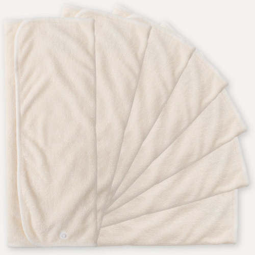 2-4-2 Bamboo Prefold Insert 7 Pack with Snaps