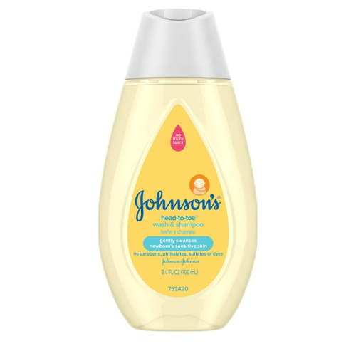 Johnson's Body Bath Gentle Tear-Free Baby Wash & Shampoo, 3.4 fl. oz
