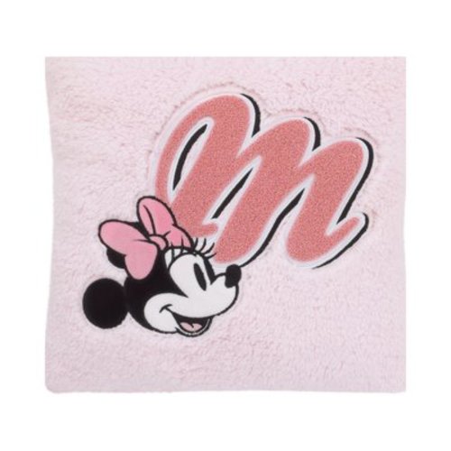 Disney Minnie Mouse Pink, Black, and White Plush Decor Sherpa Toddler Pillow, 1 Count