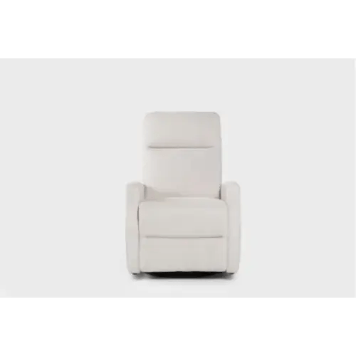 Sanders Cream Fabric 29" Manual Swivel Recliner