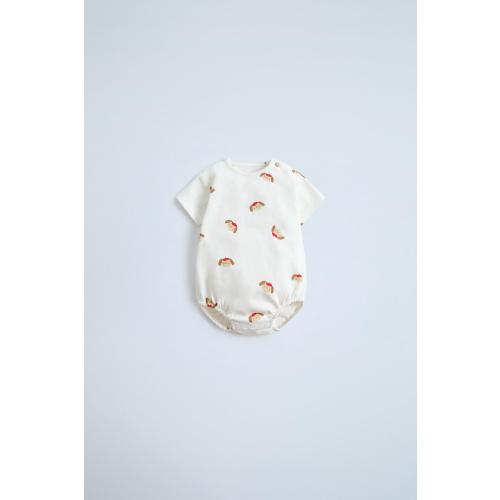 LITTLE DOGS BODYSUIT - Oyster-white | ZARA United States