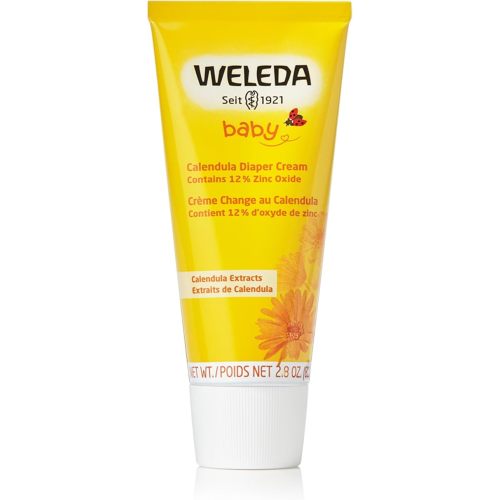 Weleda Baby Calendula Diaper Cream, 2.8 Fluid Ounce, Plant Rich Protection with Calendula, Chamomile, Sweet Almond Oil, Lanolin and Zinc Oxide