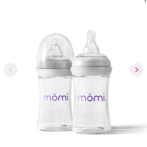 mōmi breast-like bottle 2-sets, 4oz gray