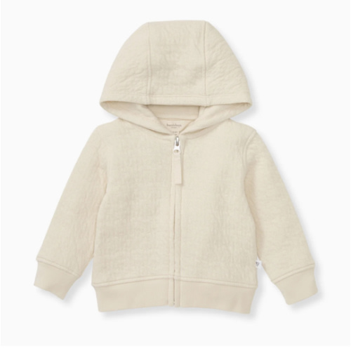 Organic Cotton Quilted Bee Baby Jacket - Oat – Burt's Bees Baby