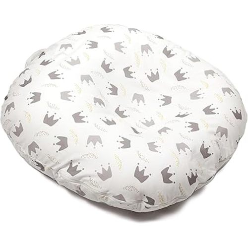 Newborn Lounger Pillow,Nest Sleeper Pillow,Snugly Fit Infant Lounger for Baby Infant Removable Slipcover (Crown)