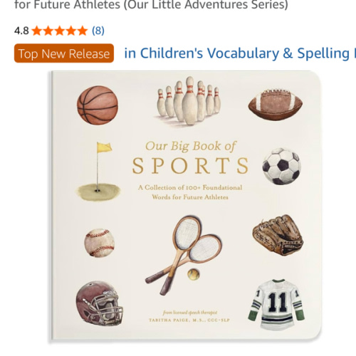 Our Big Book of Sports: A Collection of 100+ Foundational Words for Future Athletes (Our Little Adventures Series)