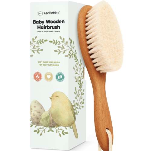 Baby Hair Brush - Golden Oak