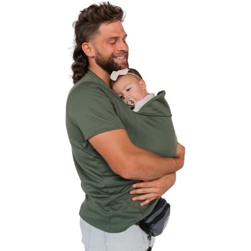 Lalabu The Dad Shirt | Hands-Free Baby Carrier for Dad with Kangaroo Pouch | Engineered for Bonding, Safety, & Comfort for Newborns Up to 15 Lbs. | CPSC Compliant