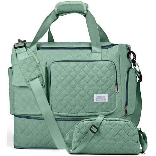 Gynky Travel Duffle Bag Weekender Bags for Women with Shoe Compartment Carry on Overnight Bag with Toiletry Bag Hospital Bag for Labor and Delivery Weekender Overnight Bag for Trave Sport Hospital