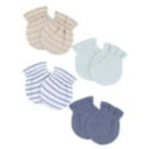 Gerber Baby Neutral 4-Pack Mittens, 0-6 Months