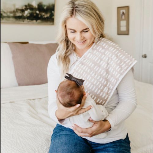 Copper Pearl Printed Burp Cloth Set - Bliss