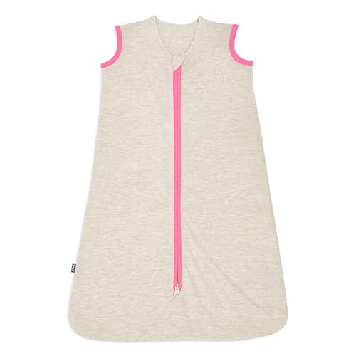 HALO Sleepsack Ideal Temp, Baby Wearable Blanket, TOG 1.0, Oatmeal/Pink, Large