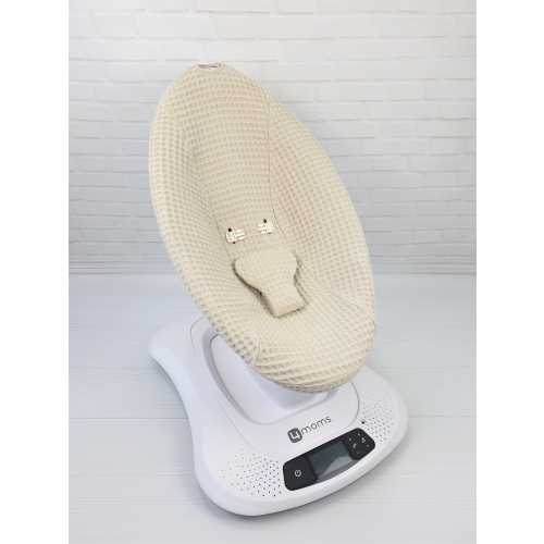 4moms MamaRoo Waffle Cotton Fitted Cover | Removable Washable Baby Swing Seat Cover | MamaRoo 2.0–5.0