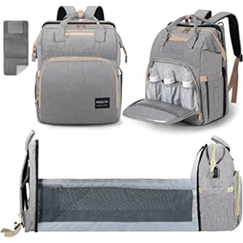 Diaper Bag Backpack,Baby Diaper Bags, Baby Shower Gifts, Multifunctional diaper backpack Large Capacity (Charcoal Grey)