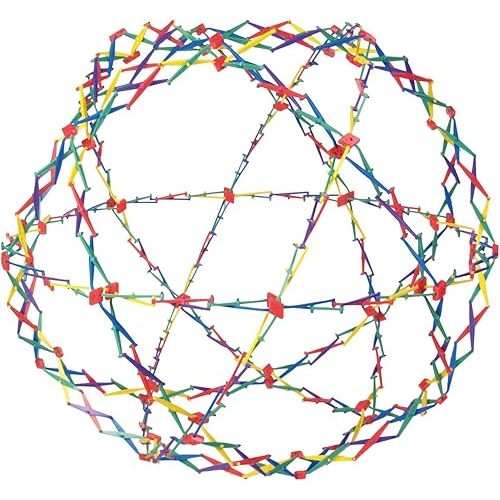 Original Hoberman Sphere Plastic Expandable Toy, Rainbow