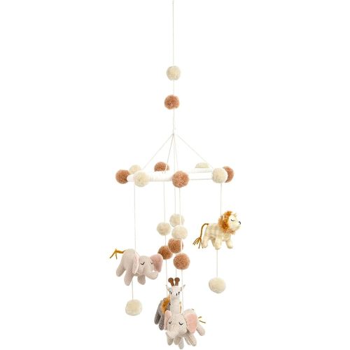 Crane Baby Mobile for Crib, Safari Nursery Décor for Boys and Girls, Ceiling Hanging, 11" x 28", Safari Nursery Decor, Nursery Mobiles, Jungle Nursery Decor, Nursery Essentials, Safari Mobile For Crib