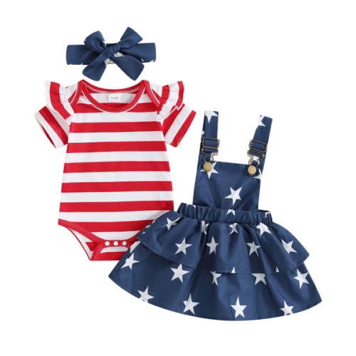 AMERICAN STAR Layered Dress Outfit - Hazel & Bo