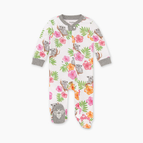 Burt's Bees Baby Organic Sleep & Play Footie Pajamas - Koala Cuties, 0-3 Months