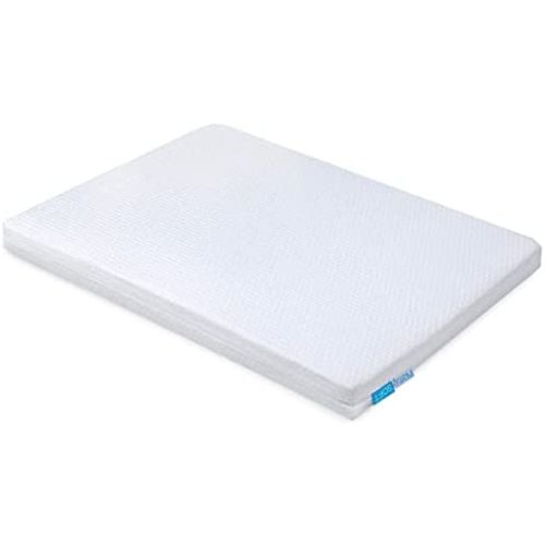 Milliard Pack and Play Mattress Topper - Dual Sided Pack N Play Mattress Pad -Firm Side (for Babies) & Soft Memory Foam Side (for Toddlers) Playpen Mattresses (3 inch)