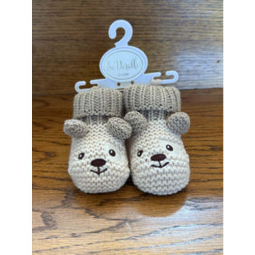 So Dorable Knit Bear Booties (0–12M) – The Sparkling Hostess