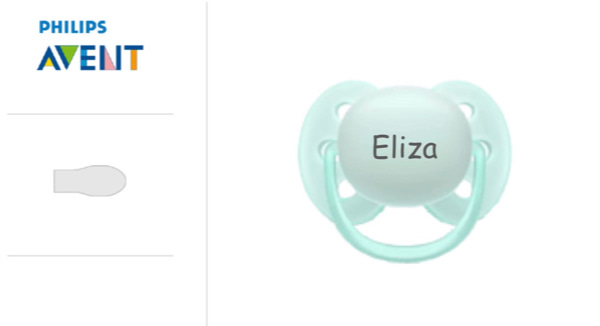 Philips Avent Ultra Soft MyPacifiers, symmetrical, silicone, size 1