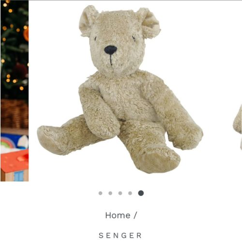 Senger Cotton Beige Teddy Bear | Soft Organic Plush Toys