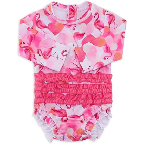 Amazon.com: uideazone Baby/Toddler Girls Rash Guard Swimsuit Long Sleeve One Piece Swimwear UPF 50+ Sun Protection 0-24 Months: Clothing, Shoes & Jewelry
