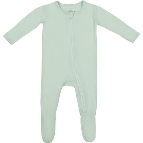 Soft Baby Bamboo Viscose Footie Pajamas, Zipper Closure, 0-24 Months