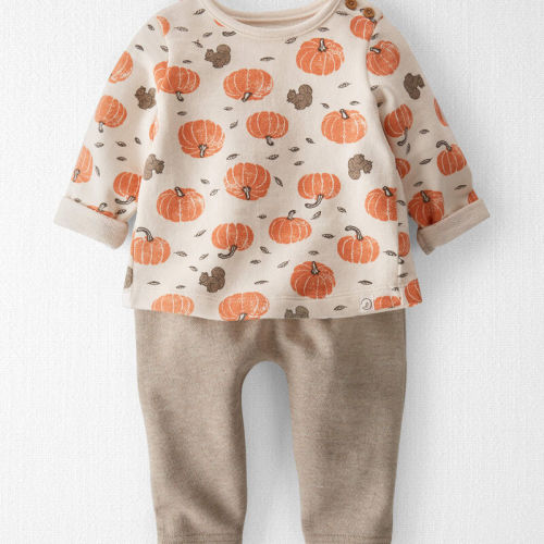 Harvest Pumpkins Baby Boy 2-Piece Organic Cotton Set in Harvest Pumpkins Print | Carter’s Oshkosh Canada