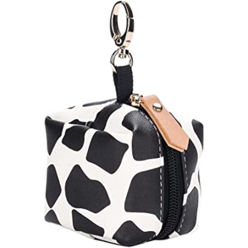 LUOZZY Pacifier Holder Pouch - Portable Pacifier Case with Cows Pattern, Easily Attach to Diaper Bags or Purse for Outdoor Travel Accessories