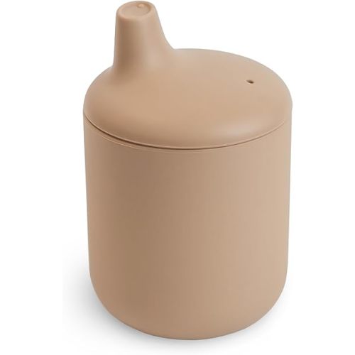 mushie 100% Silicone Baby Sippy Cup | 6 Months+ (Natural)