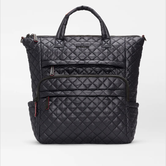 MZ Wallace Black Metro Utility Backpack - Luxury Quilted Backpack | MZ Wallace