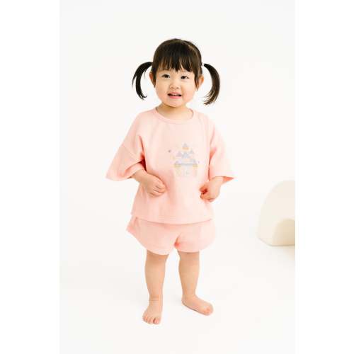 Princess Castle Embroidered Slouchy Set