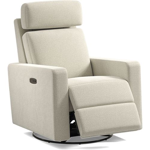Clifton Gray Knitted Swivel Glider Recliner | Rooms to Go