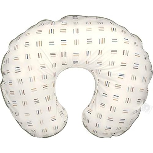 Boppy Original Nursing Pillow with Organic Cotton Cover, Swatchcard, Ergonomic Nursing Essentials for Bottle and Breastfeeding, Firm Hypoallergenic Fiber Fill with 100% Organic Cotton Pillow Cover